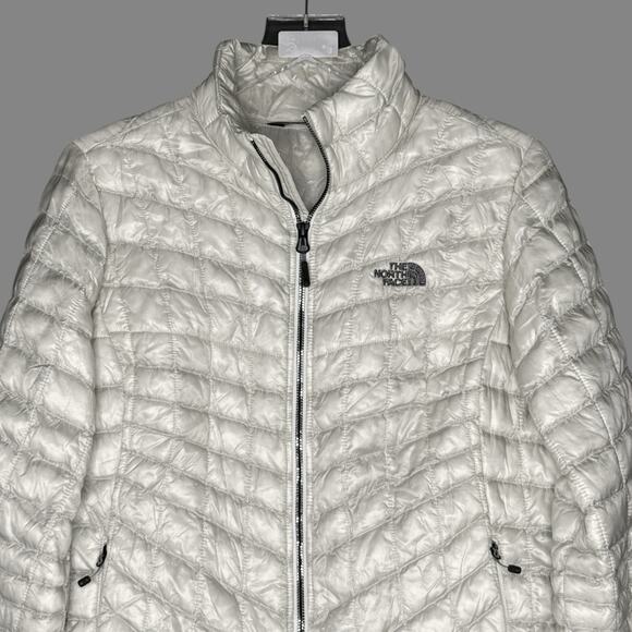 The North Face L Womens Thermoball Full Zip Jacket Packable Champagne Color - Picture 4 of 11
